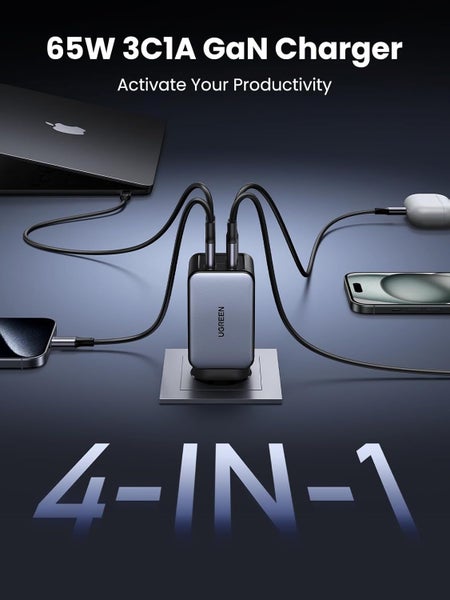 UGREEN 65W GaN 4 Ports USB-C Fast Charger - NZ/AU Plug Carousel 2