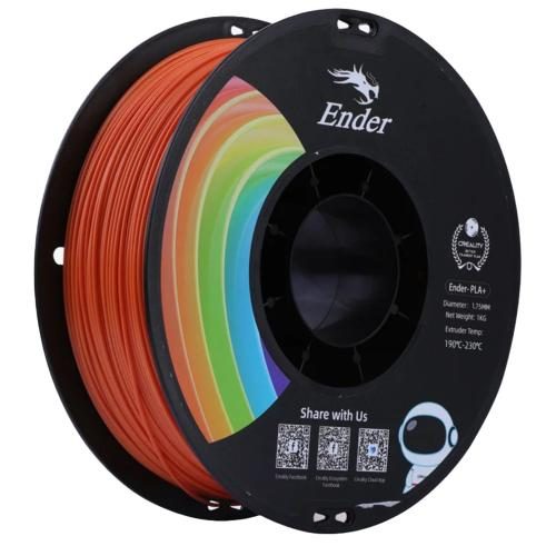 Creality Ender PLA+ Filament - Orange 1kg Roll - 1.75mm - Compatible with most Carousel 1