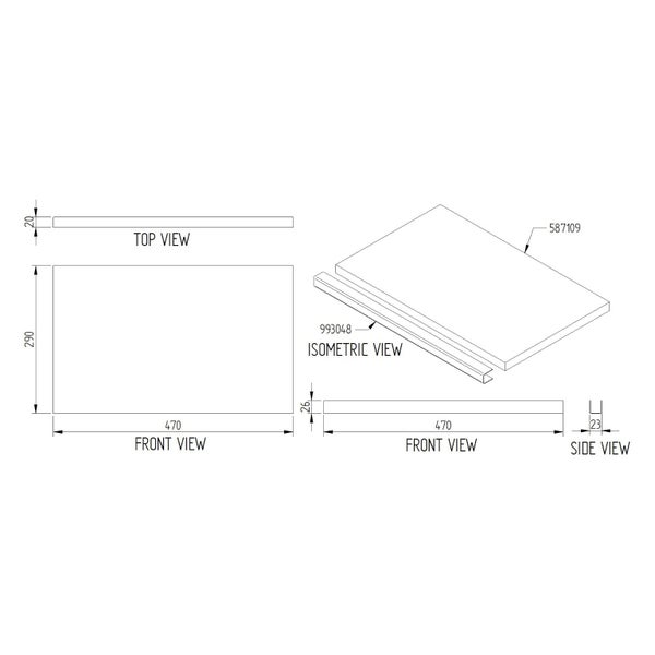 Masport LE3000 Series 3 Baffle - ONE ONLY AT THIS PRICE Carousel 1