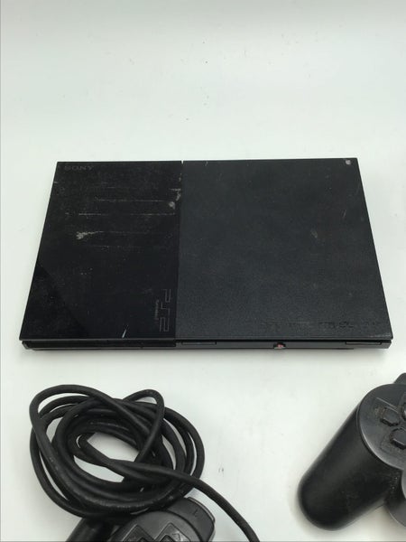 * Black Slim PS2 Console w/ 2 Controllers, Cables & Memory Card * Carousel 2