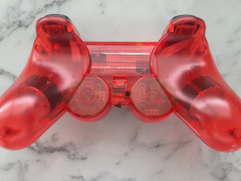 2.4G Wireless DualShock Controller for PS2 – plug'n'play - Transparent Red Carousel 2