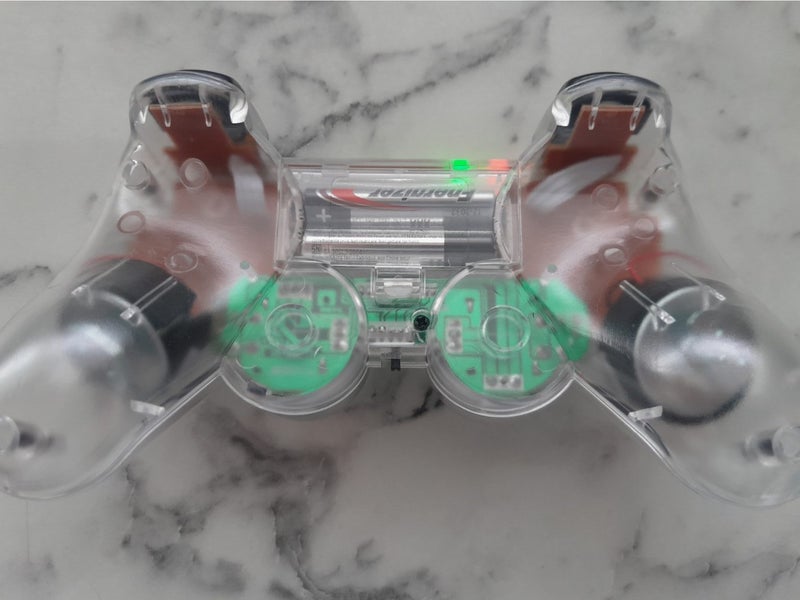 2.4G Wireless DualShock Controller for PS2 – plug'n'play - Transparent White Carousel 2