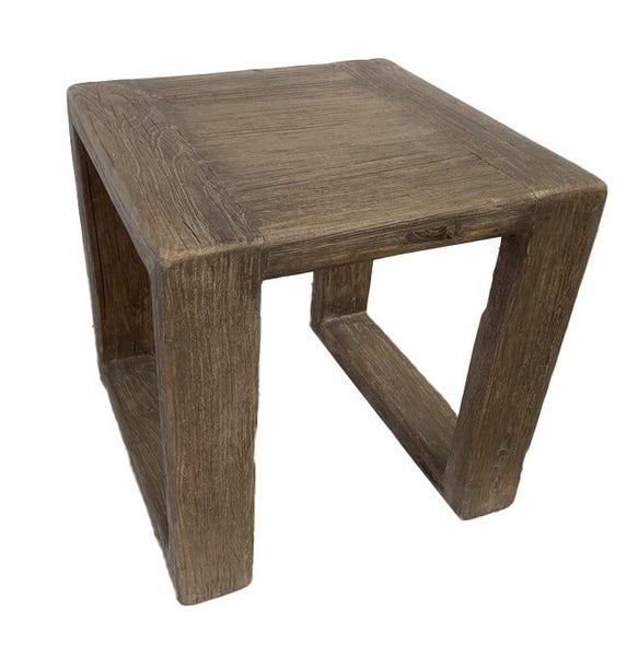 Harvest End Table - Reclaimed Elm Carousel 2