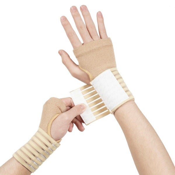 Elastic Wrist Support with Strap Adjustable Wrist Strap Relieves Wrist Pressure Carousel 1