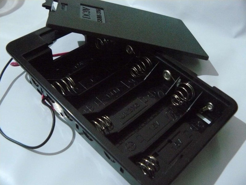 AA Battery 6 Cell Series Holder - Panel Mount With Door Carousel 1