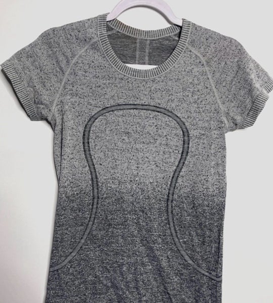 RRP$109 Lululemon Swiftly Tech hip length grey ombré!! Carousel 1