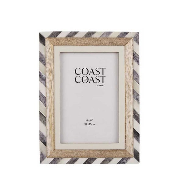 Coast To Coast Beau Resin / Wood Frame Grey 10x15cm Carousel 1