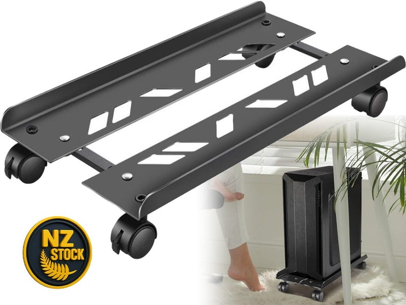 Computer Tower Stand Moveable Computer Case Holder Mobile Computer Cart Supply Carousel 1