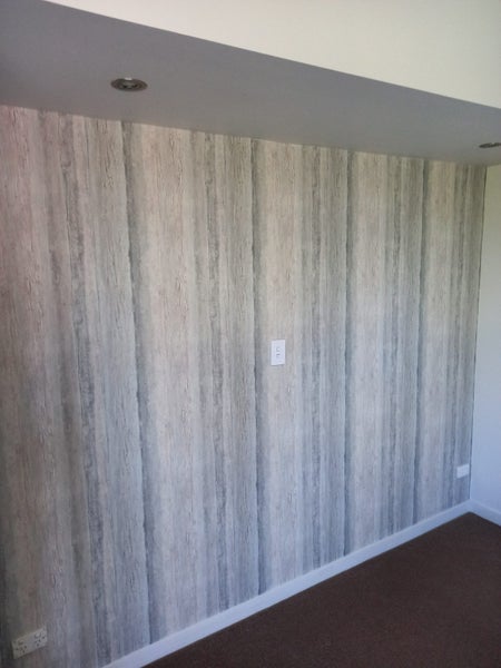 Wallpaper. Crackled Paint - Grey, Brown & Pale Blue. #35331 Lot 004. PTP. Carousel 9