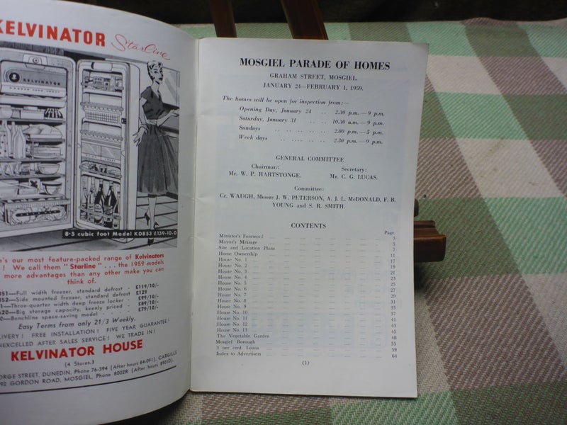 Awesome Old NZ Official Guide Booklet 1959 Mosgiel Parade Of Homes New Zealand Carousel 2
