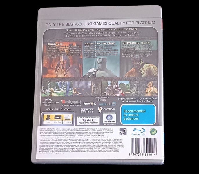 The Elder Scrolls IV Oblivion Game Of The Year Edition PS3 *Mint *complete Carousel 4