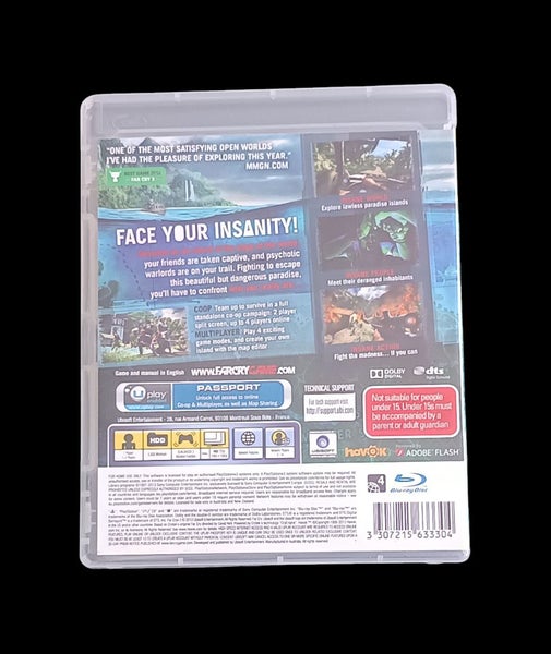 Far Cry 3 PS3 *mint * complete Carousel 3