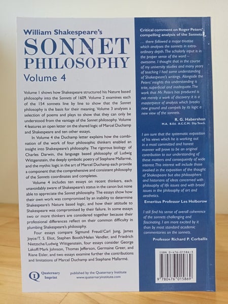 William shakespeares sonnet philosophy volumes 1-4 book boxset by roger peters Carousel 13