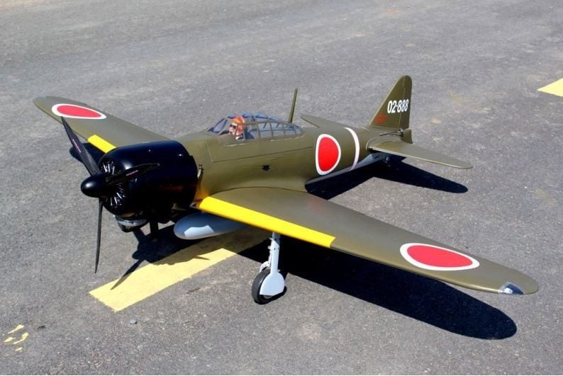 Seagull Models 2019 Giant Scale ZERO span 86", 50-60cc w/Tank,Alloys,JP 15mm ... Carousel 1