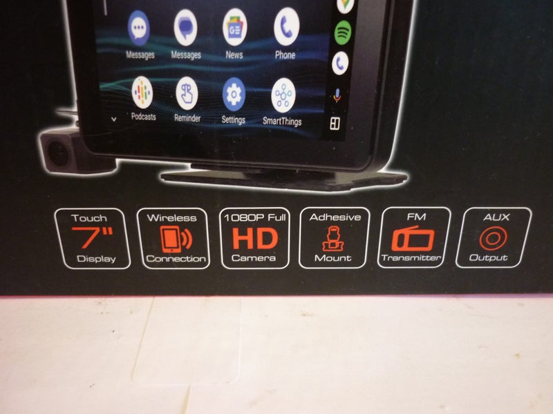 X VIEW 7 INCH SMART PHONE MONITOR WITH REVERSE CAMERA. BOXED, AS NEW. Carousel 2