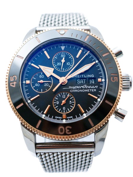 Breitling SuperOcean Heritage II Chrono Rose/Steel Automatic Watch Ref U13313 Carousel 2
