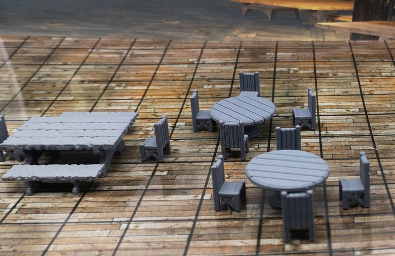 Townsfolke Scatter Tavern Set#1 Tables & Chairs Dungeons and Dragons Carousel 1