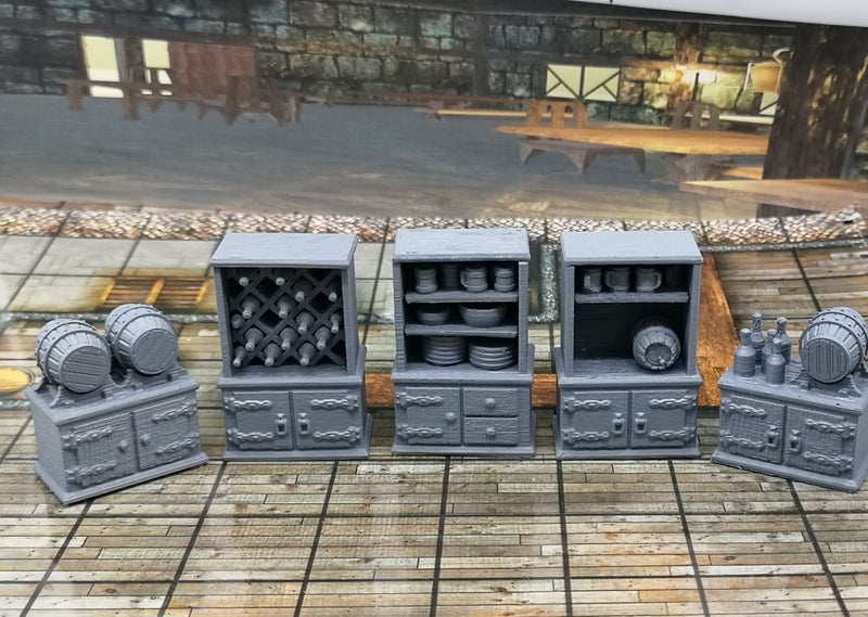 Townsfolke Scatter Tavern Set#2 Cabinets Dungeons and Dragons dice4dungeons Carousel 1