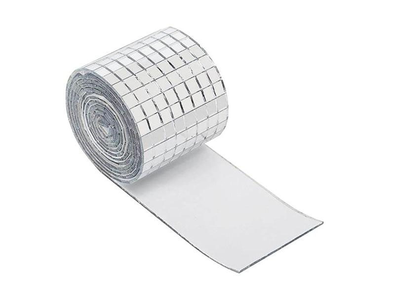 Mirror Mosaic Self Binder Mirror Mosaics Decor Strips Diy Glass Mosaic Tiles Carousel 1