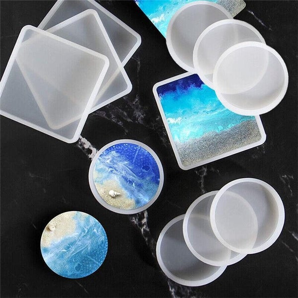 Coaster Resin Casting Mould Epoxy Mold Silicone Craft Diy Jewelry Agate Making L Carousel 2