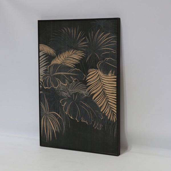 Midnight Palms Etched Wall Art Carousel 2