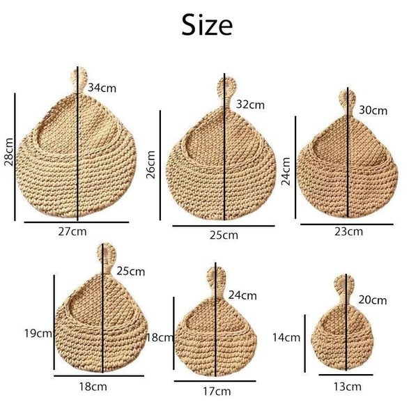 Hanging Wall Organizer Vegetable Fruit Basket Kitchen Storage Pouch Bag Diy 6Siz Carousel 2