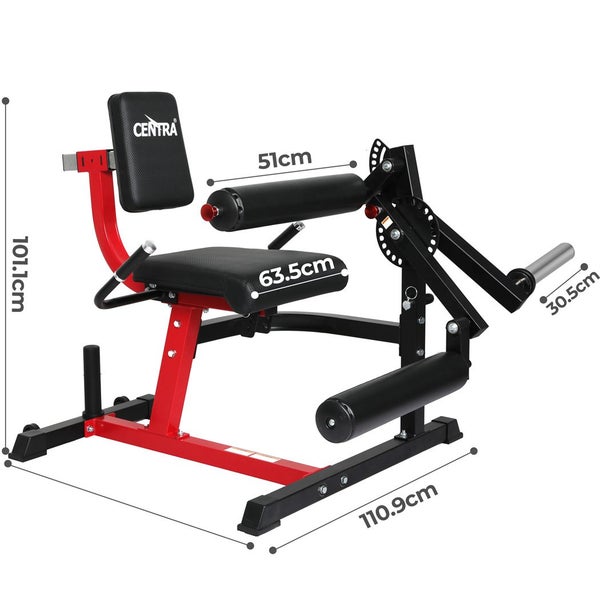 Centra Leg Extension Leg Curl Machine Adjustable Seat Backrest Plate Loaded Firm Carousel 2