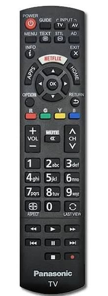 Genuine Panasonic TV Television Remote Control - Used Carousel 1