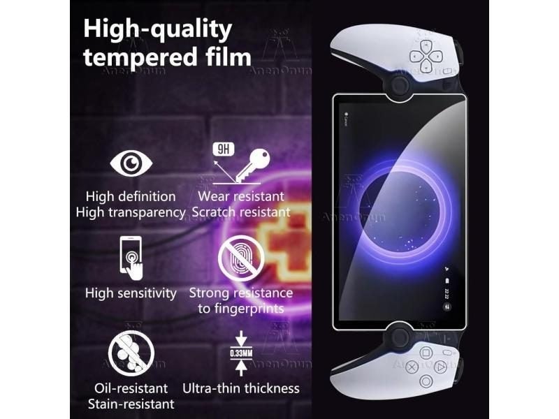 2 Pack PS Portal HD Screen Protector Glass 9H Hardness Anti-Scratch Carousel 1