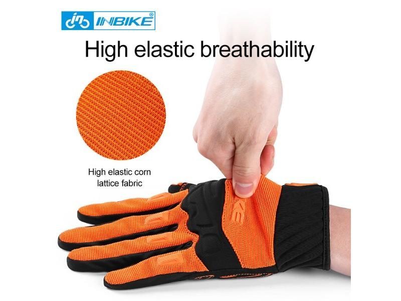 INBIKE Men Cycling Gloves MTB Bicycle Gloves Shockproof Men's Touchscreen Carousel 1