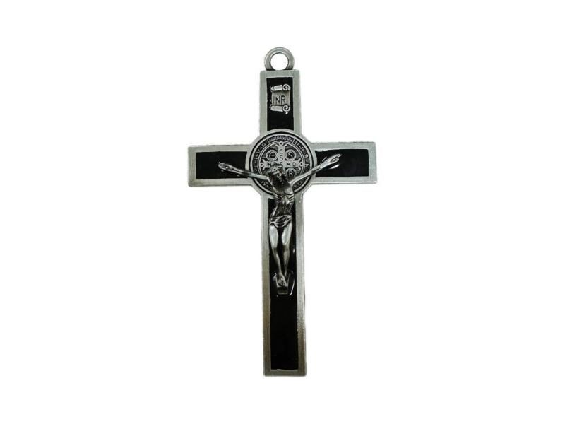 Easter Gift Crucifix Wall Cross-St. Benedict Metal Wall Art-5.0 InchX2.7 Inch Carousel 1