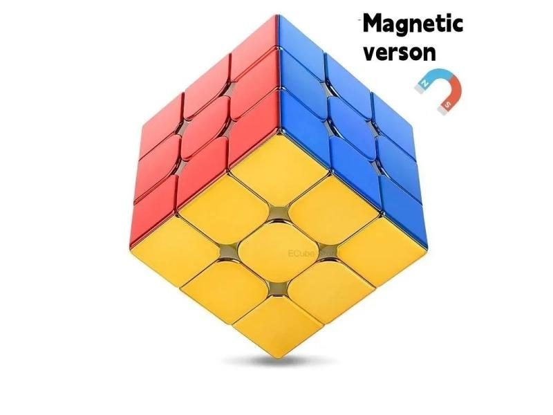 [ECube] SengSo Electroplating 3x3 Magnetic Golden Cubo Magic Cube Puzzle Speed Carousel 1