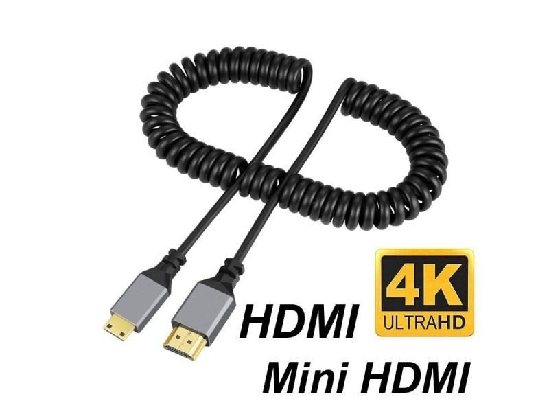 4K@60HZ 0.5-2.4M Compatible HDMI TO HDMI/MINI HDMI/ Micro HDMI/Coiled Extension Carousel 1