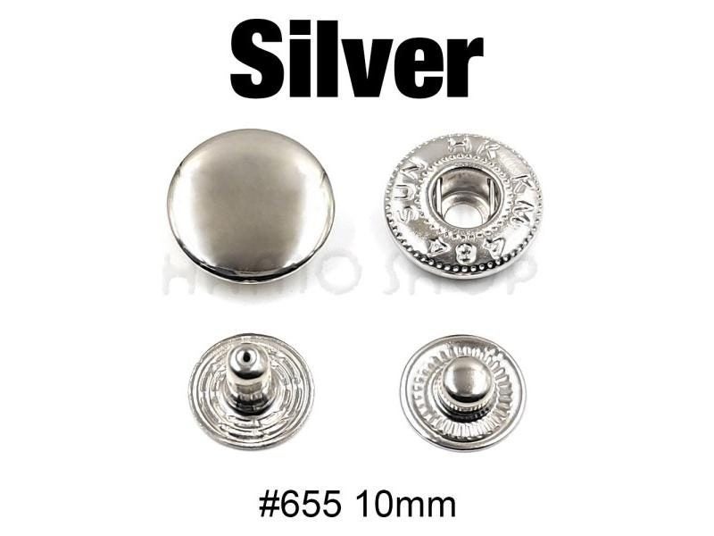 25Sets 831/633/655 Snap Fasteners Metal Snaps Press Button Studs Optional Tool Carousel 1