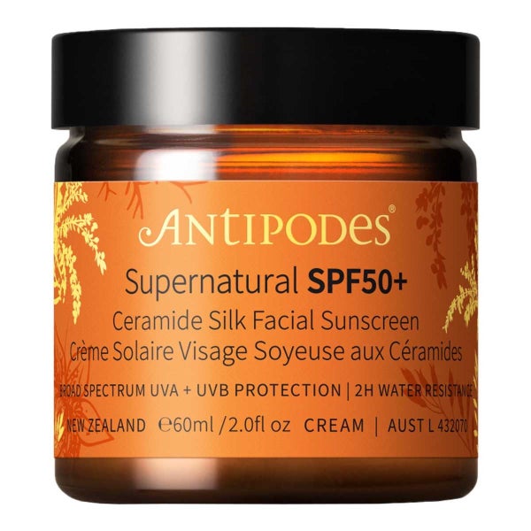 Antipodes Supernatural SPF50+ Ceramide Silk Facial Sunscreen 60ml Carousel 1