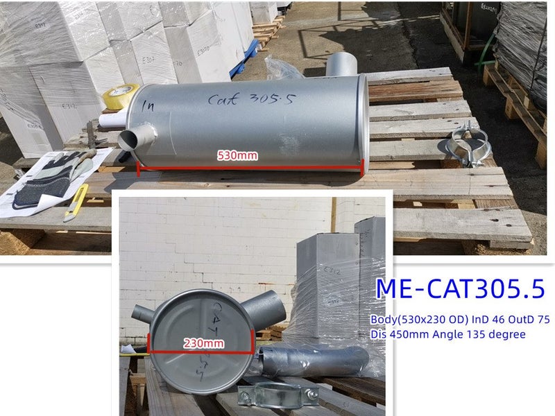 Digger Muffler Exhaust for CAT305.5 307 308 312 315B 200B 320 325 323 329 330 Carousel 1