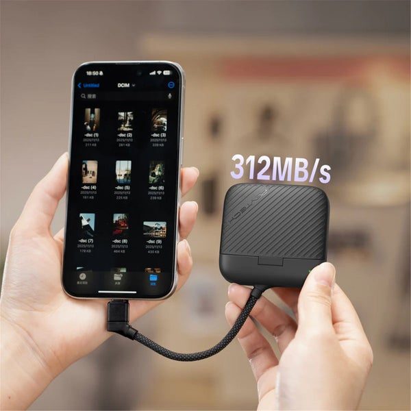 PGYTECH CreateMate High-Speed Mini Card Reader Case - Classic Black [P-GM-393] Carousel 4