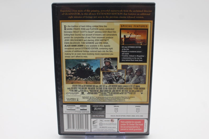 Black Hawk Down Extended Edition Intense War DVD Carousel 2