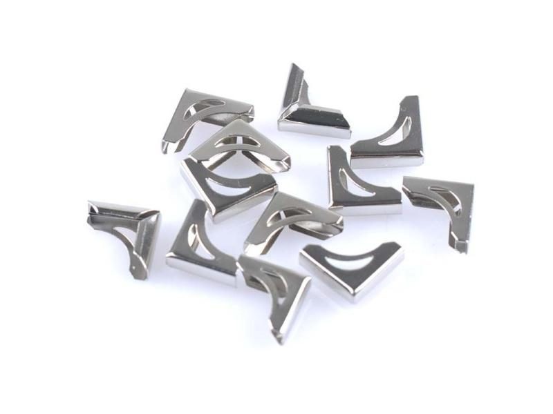 100pcs 10x10x3mm Silver Metal Corners For Books Scrapbooking Photo Albums Menus Carousel 1