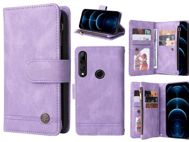 Huawei Y9 Prime 2019 Case 9 Card Slots Wallet Denim Leather Case Carousel 1