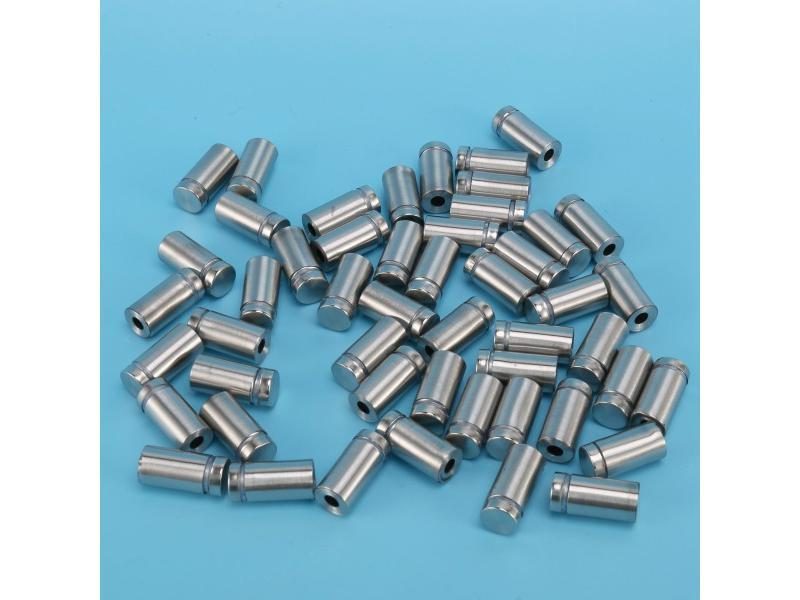 50 Packs Sign Standoff Screws Advertising Screws Stainless Steel Wall Standoff Carousel 1