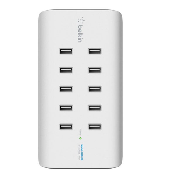 Belkin RockStar 10-Port 2.4A USB-A Charging Station - 120W w/Intelligent charge Carousel 1