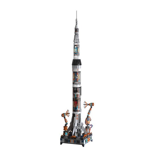 JAKI-8513 Space Rocket Space Shuttle To Explore The Moon Space Rocket Build Carousel 1