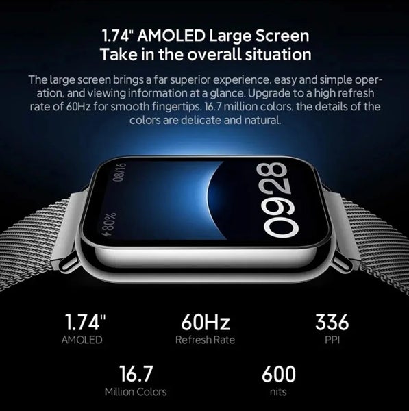 Xiaomi Smart Band 8 Pro Fitness Tracker - Black -1.74" AMOLED Display Carousel 2