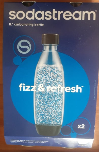 Sodastream 1 litre carbonating bottle (twin pack) Carousel 1