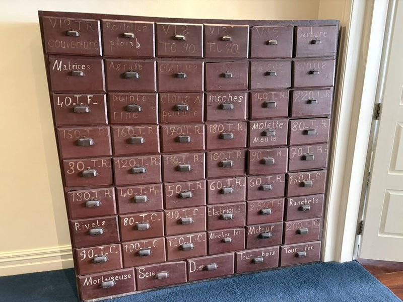 Rare French antique tradesmen drawers Carousel 1