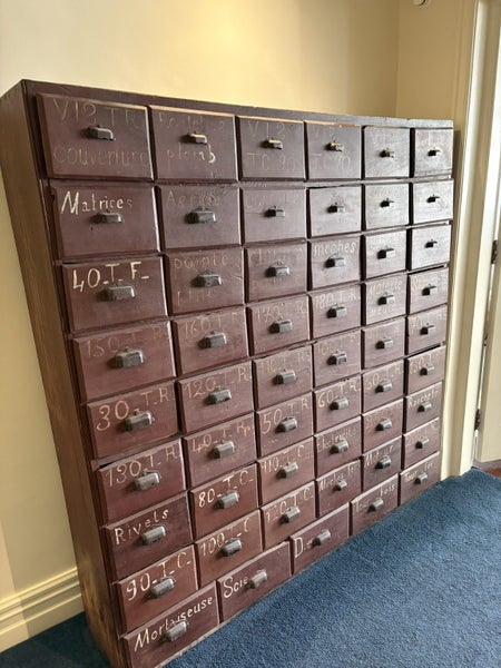 Rare French antique tradesmen drawers Carousel 2