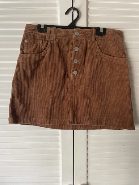 Insight Denim Brown corduroy skirt - size 30 Carousel 1