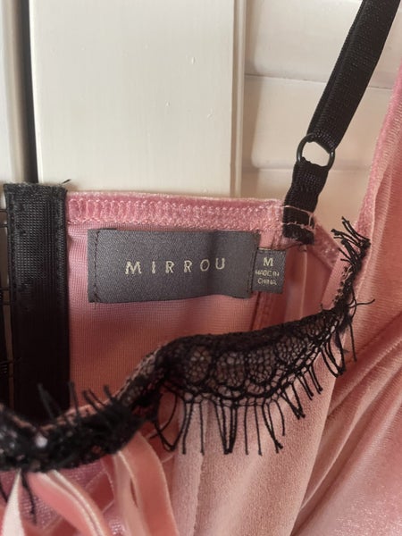 Mirrou pink corset top - size M Carousel 3