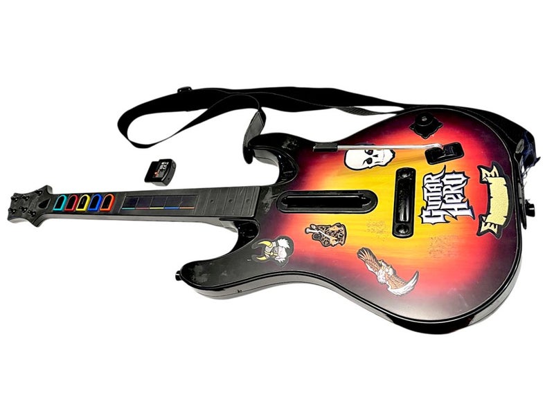 WIRELESS Guitar Hero Wireless Guitar Controller + Dongle (PS2) Carousel 2